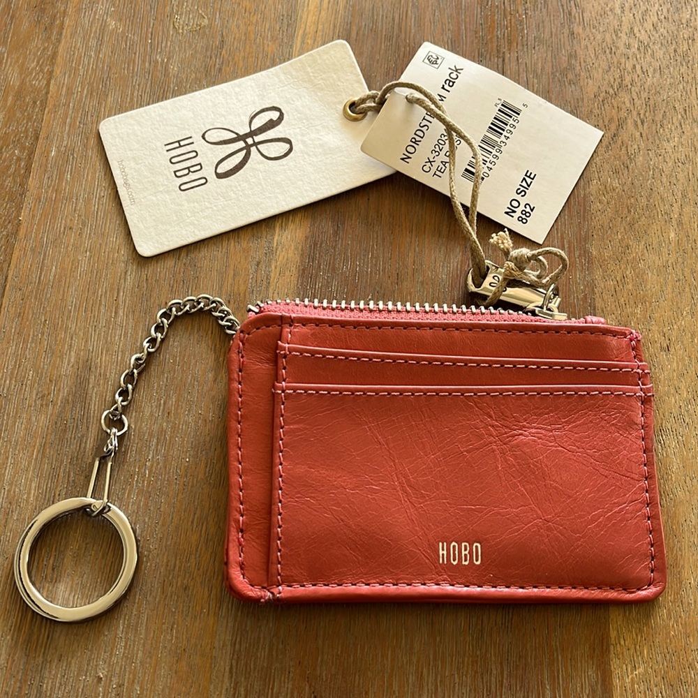 HOBO Kai Teas Rose CC key chain wallet.